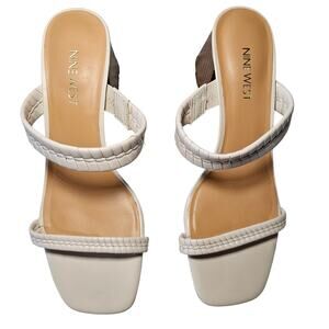 Nine West Strappy sandal ivory size 8